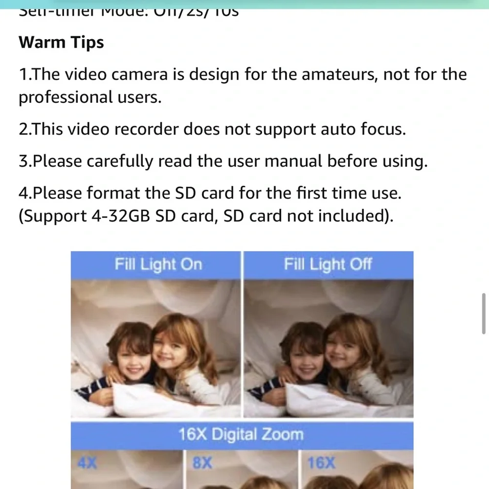 Amateur Video Camera